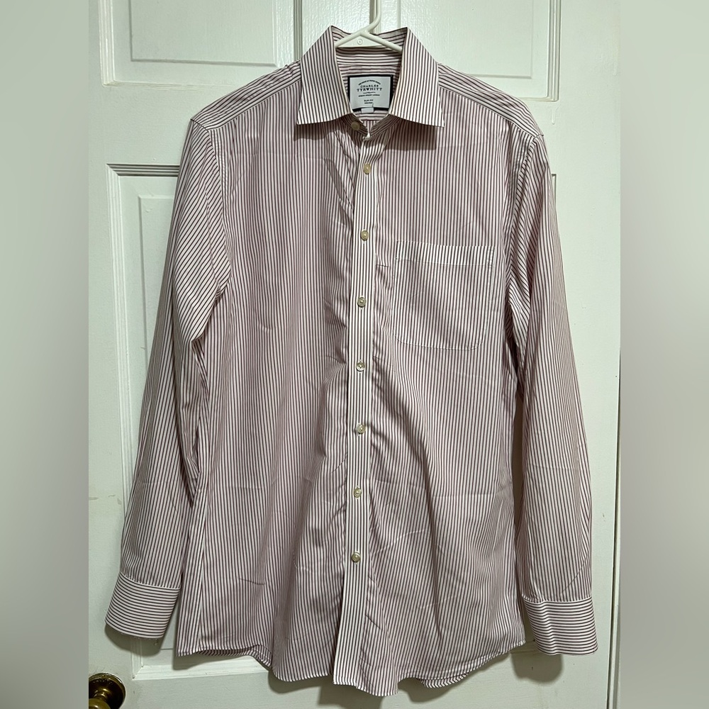 Lot of 4 Charles Tyrwhitt Mens Dress Shirts Size 16 35 Long Sleeve Button Down - Picture 7 of 13